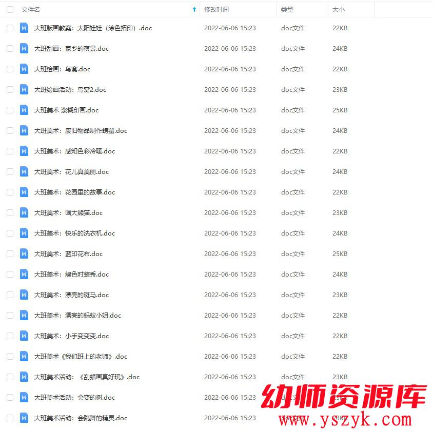 图片[1]-幼儿园大班-美术教案合集201个-JA0004-幼师资源库