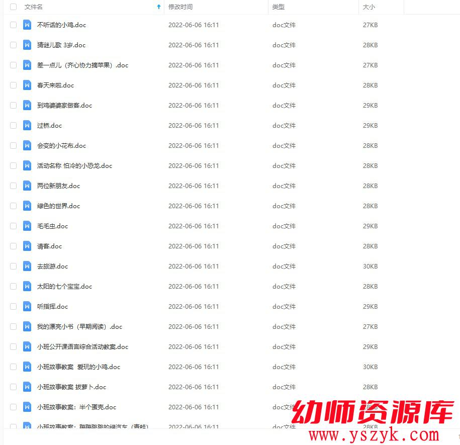 图片[1]-幼儿园小班-语言教案 140个-JA0042-幼师资源库