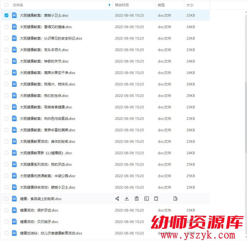 图片[2]-幼儿园大班-健康教案合集62个-JA0002-幼师资源库