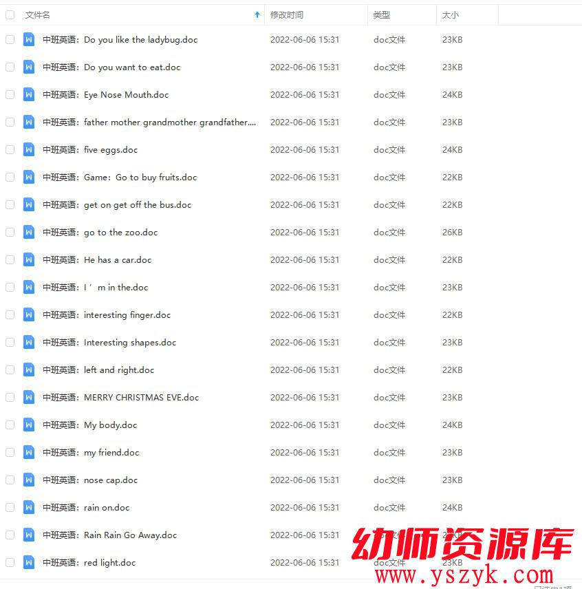 图片[2]-幼儿园中班-英语教案合集-60个-JA0026-幼师资源库