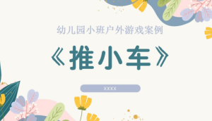 YXAL48.小班户外游戏案例——推小车-幼师资源库