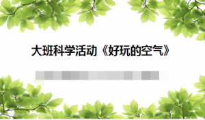 L0629大班科学《好玩的空气》微课+PPT课件+教案+反思+说课稿+反思+视频-幼师资源库