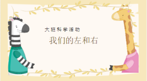 L0723大班科学《我们的左和右》视频+课件+教案+反思+教具图-幼师资源库