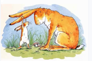 M0035中班语言绘本《猜猜我有多爱你》(3个版本)视频+教案+绘本PPT+反思+图片-幼师资源库